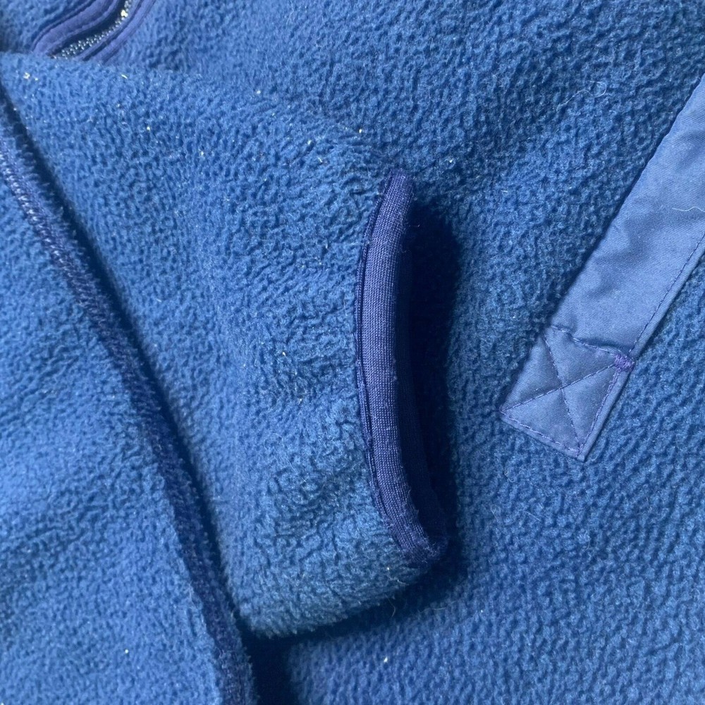 Vintage '91 Patagonia Mens Synchilla Fleece Jacket Cobalt Blue 25021 Size Large - Picture 3 of 12